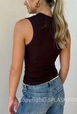 Kaya Sleeveless Asymmetrical Top