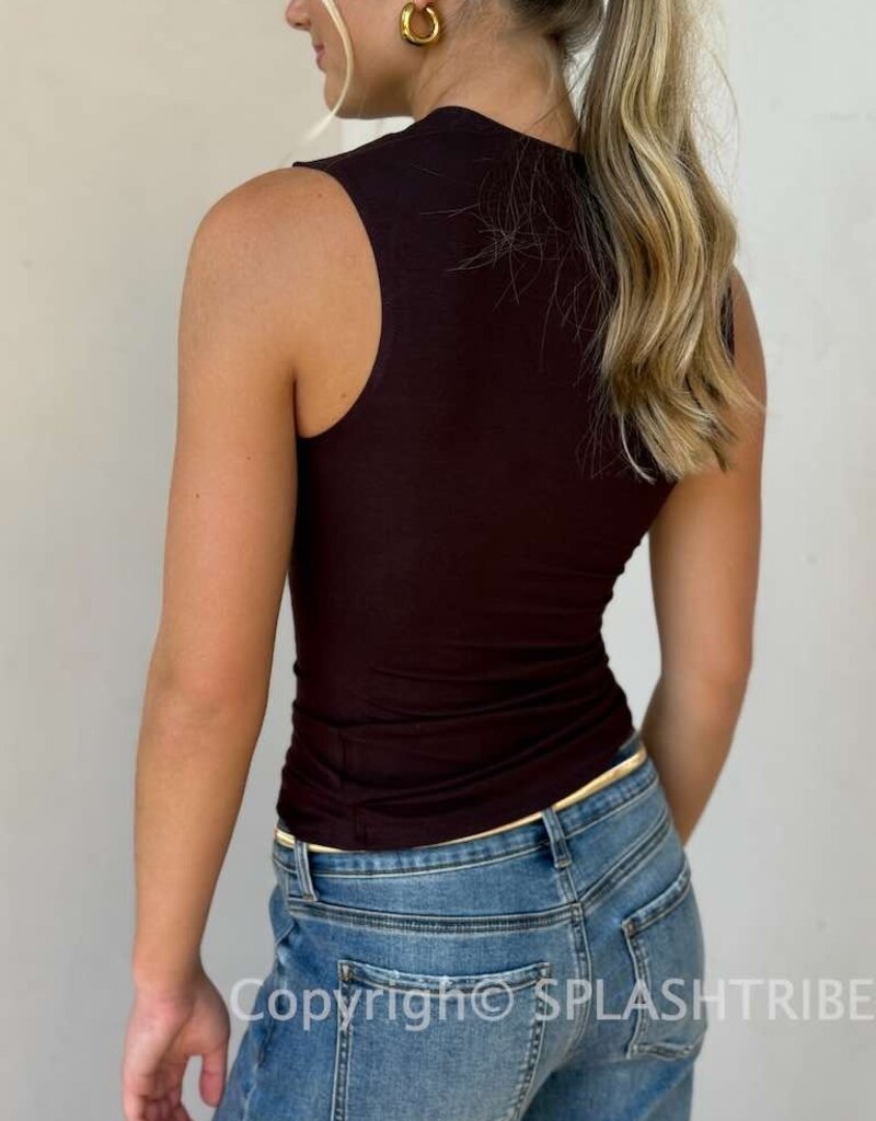 Kaya Sleeveless Asymmetrical Top