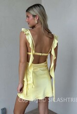 Jinea Satin Frill Mini Dress