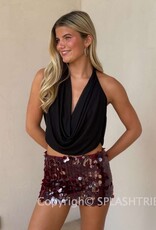 Lucy In The Sky Circle Sequin Mini Skirt