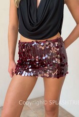 Lucy In The Sky Circle Sequin Mini Skirt