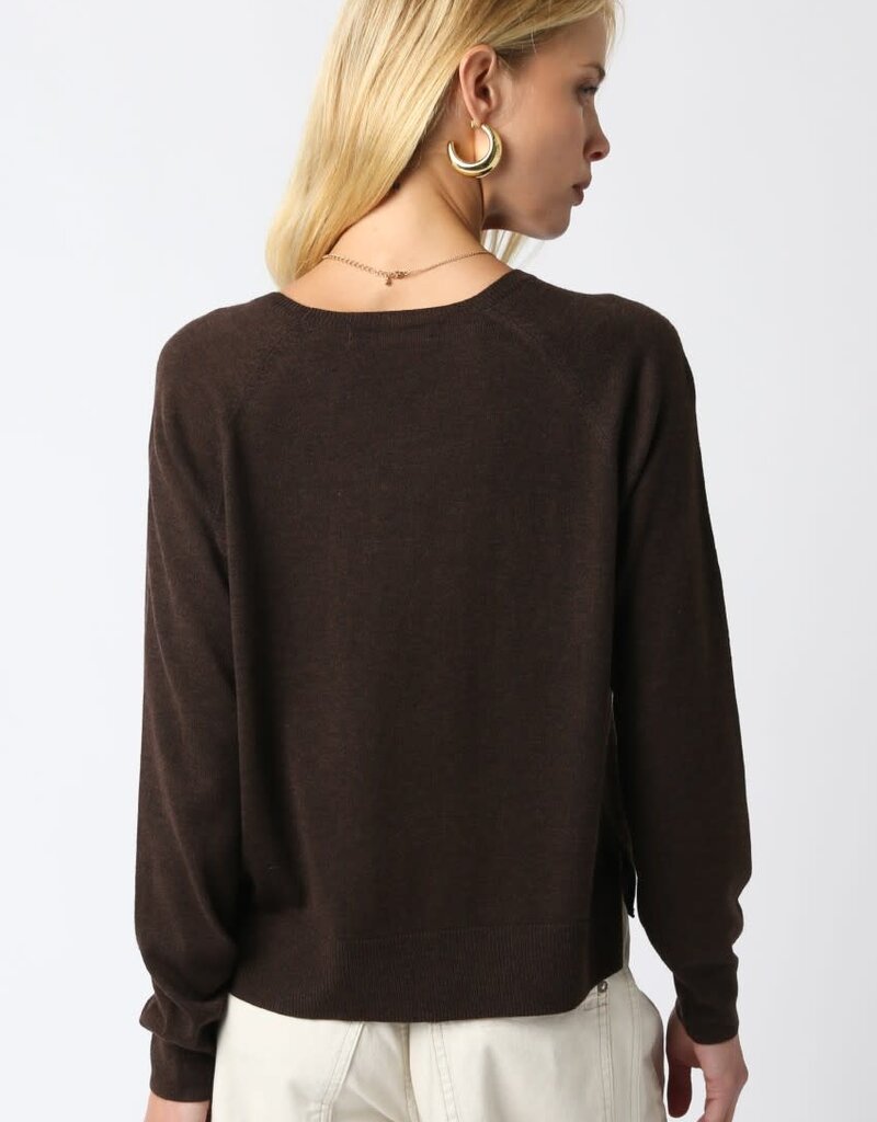 Rib Hem Light Weight Sweater