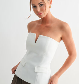 Pocket Front Peplum Top
