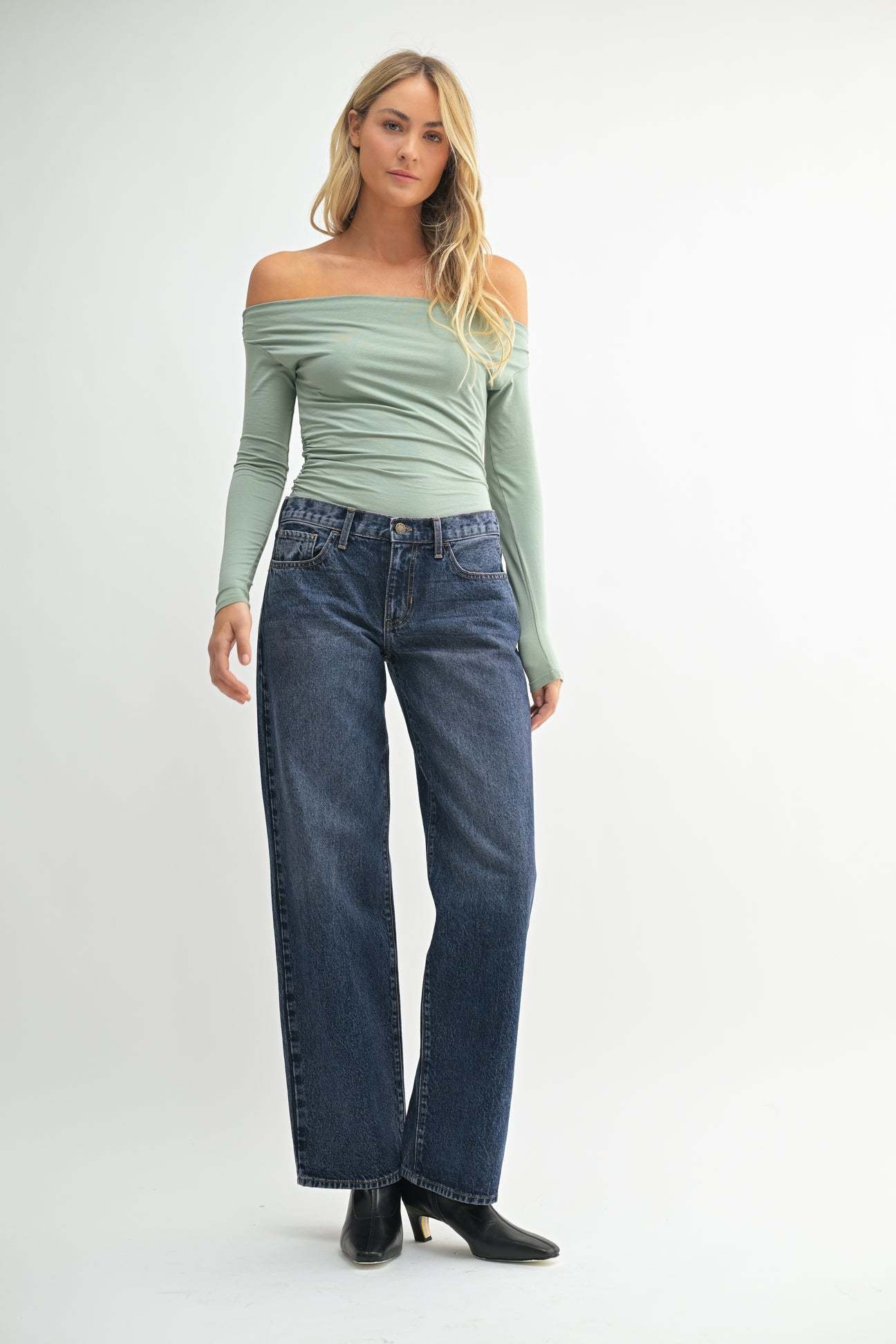 Low Rise Baggy Slouch Jeans SPLASH