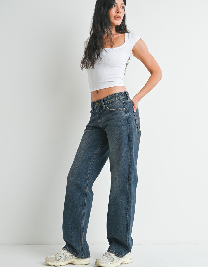 Tint Low Rise Relaxed Straight Leg Jean