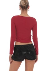 Lucy In The Sky Velvet Sequin Shorts