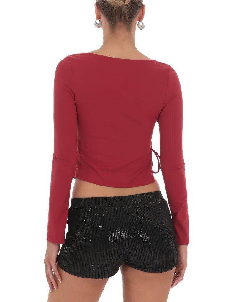 Lucy In The Sky Velvet Sequin Shorts