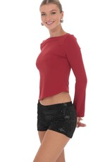 Lucy In The Sky Velvet Sequin Shorts