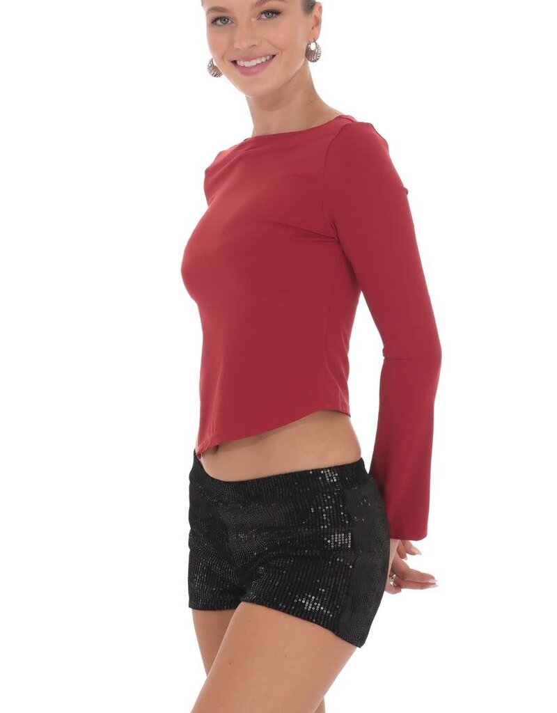 Lucy In The Sky Velvet Sequin Shorts