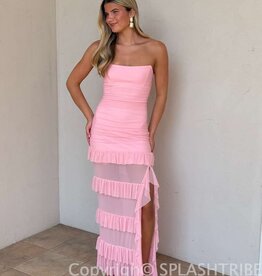Ruffle Corset Maxi Dress