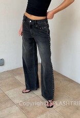 Lucy In The Sky Studded Low Rise Baggy Jeans