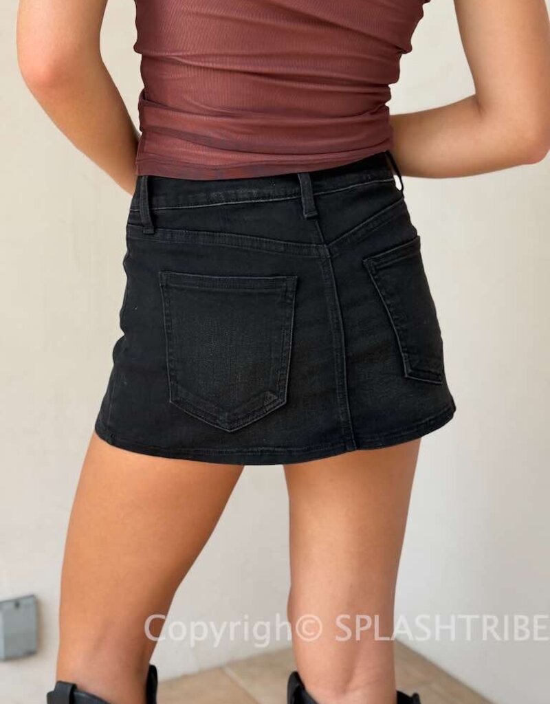 Denim Mini Skort