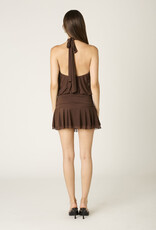 Katelyn Halter Ruched Hip Mini Dress