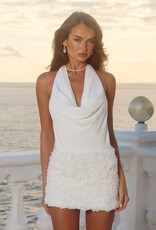 Nerine Low Plunge Cowl Mini Dress