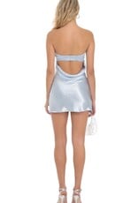 Lucy In The Sky Satin Strapless Slip Mini Dress