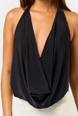Chic Cowl Tie Back Bodysuit