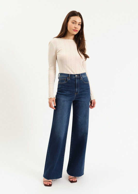 Far Out High Rise Wide Leg Jean