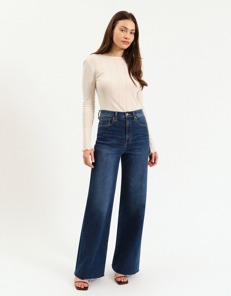 Far Out High Rise Wide Leg Jean
