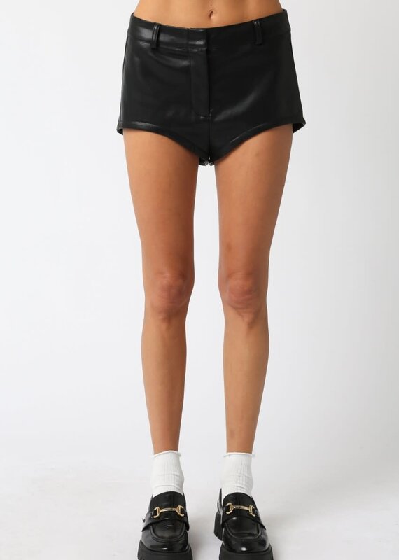 Christina Faux Leather Shorts