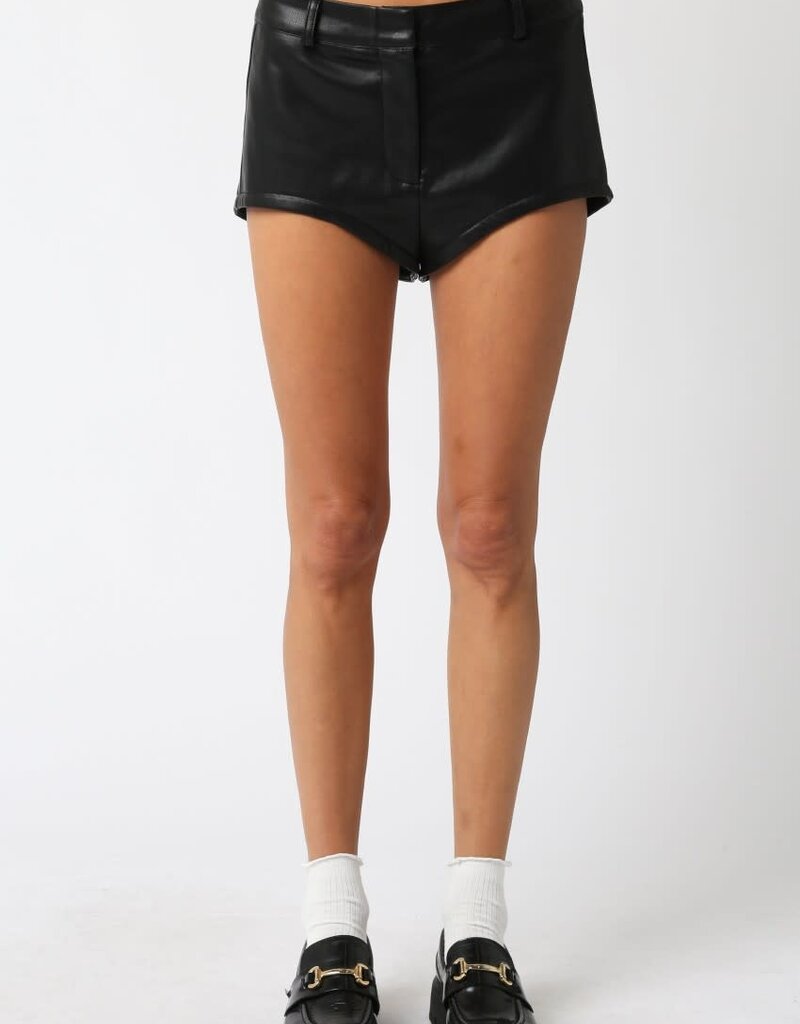 Christina Faux Leather Shorts