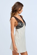 Polka Dot Lace Bust Mini Dress