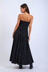 Polka Dot Tube Midi Dress