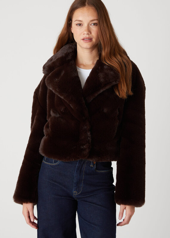 BlankNYC Americano Faux Fur Jacket