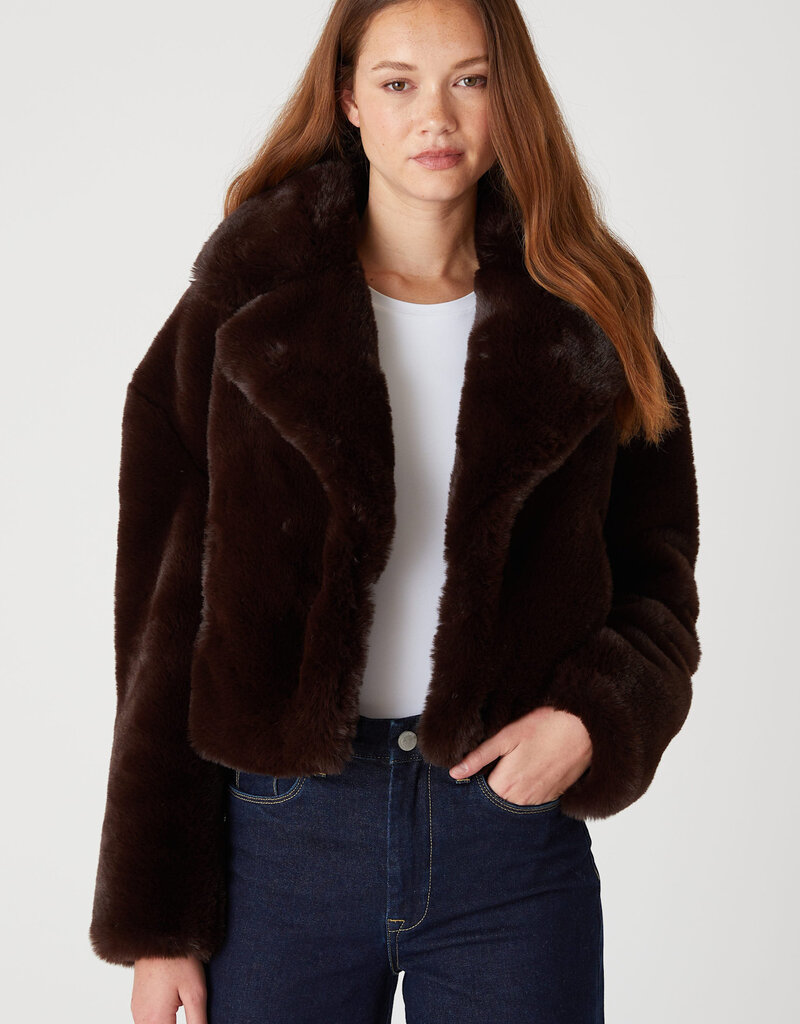 BlankNYC Americano Faux Fur Jacket