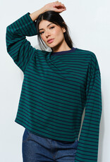 Halsey Striped Long Sleeve Top