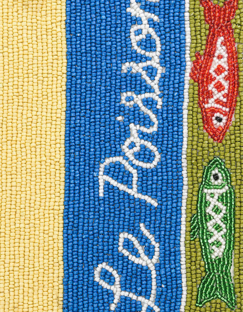 Fish Tales Beaded Shoulder Bag
