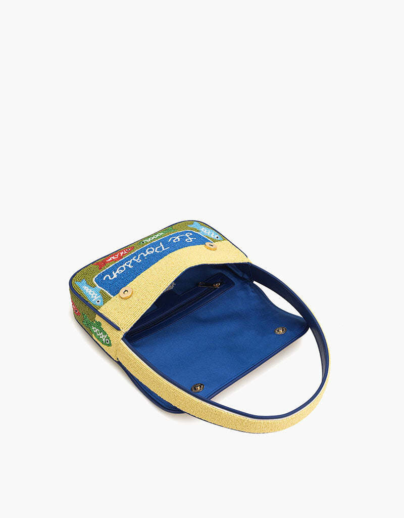 Fish Tales Beaded Shoulder Bag