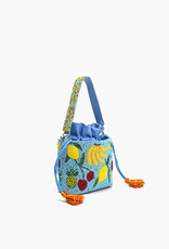 Lush Fruits Beaded Bucket Bag