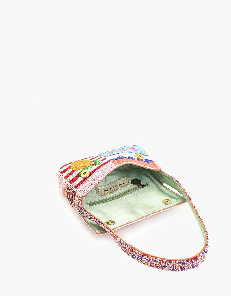 Sun & Sea Beaded Shoulder Bag