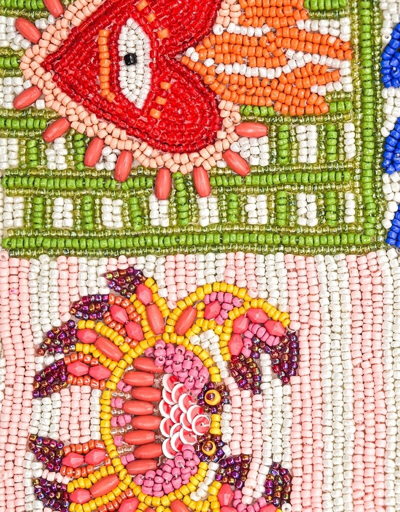 Sun & Sea Beaded Shoulder Bag