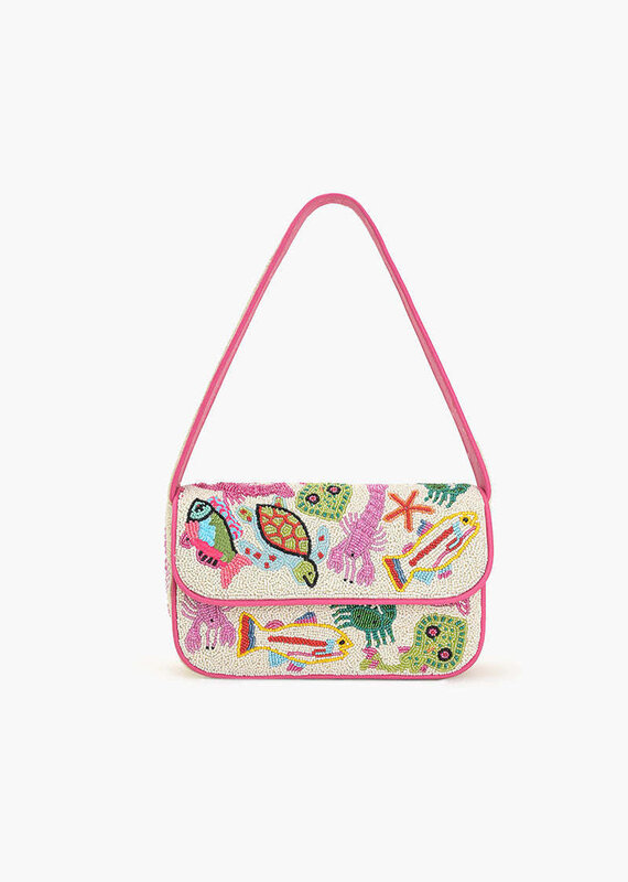 Underwater Tales Beaded Shoulder Bag