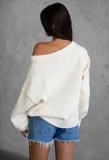 American Flag Off The Shoulder Sweater