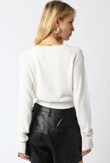 Luz Cropped Knit Long Sleeve Sweater