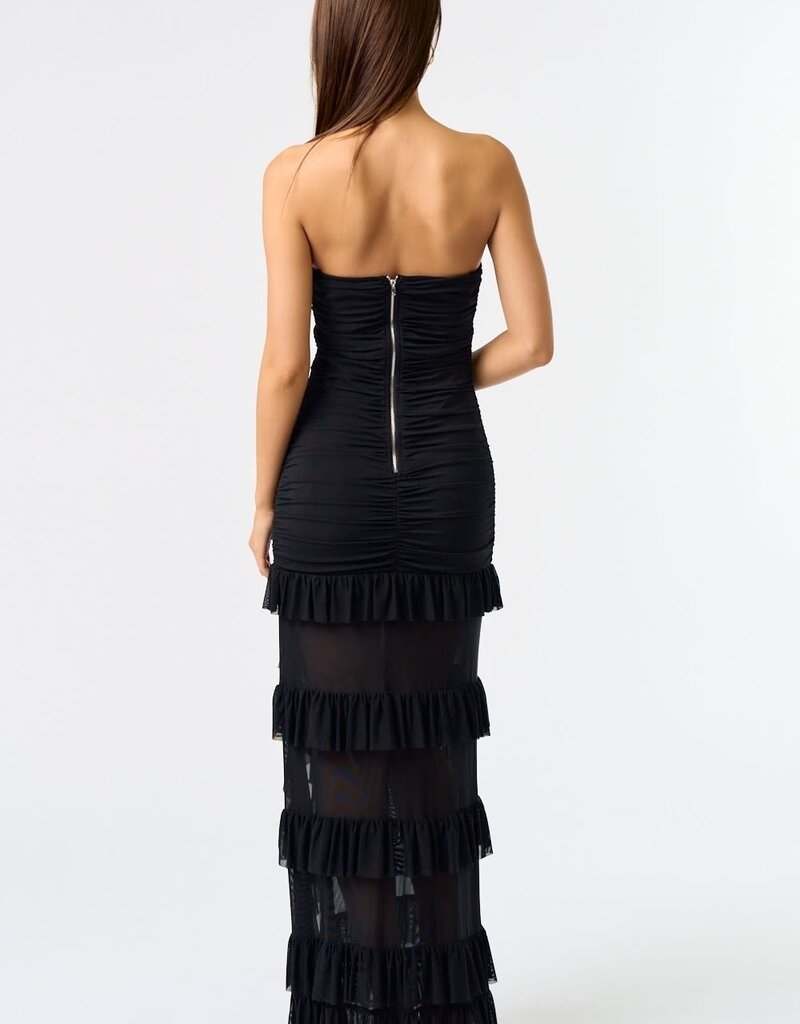 Ruffle Corset Maxi Dress