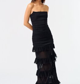 Ruffle Corset Maxi Dress