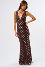 Mesh Polka Dot Maxi Dress
