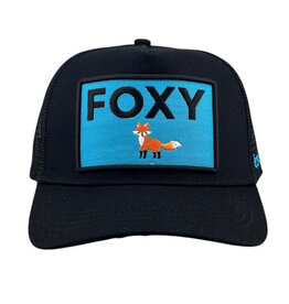 Foxy Trucker Hat Black