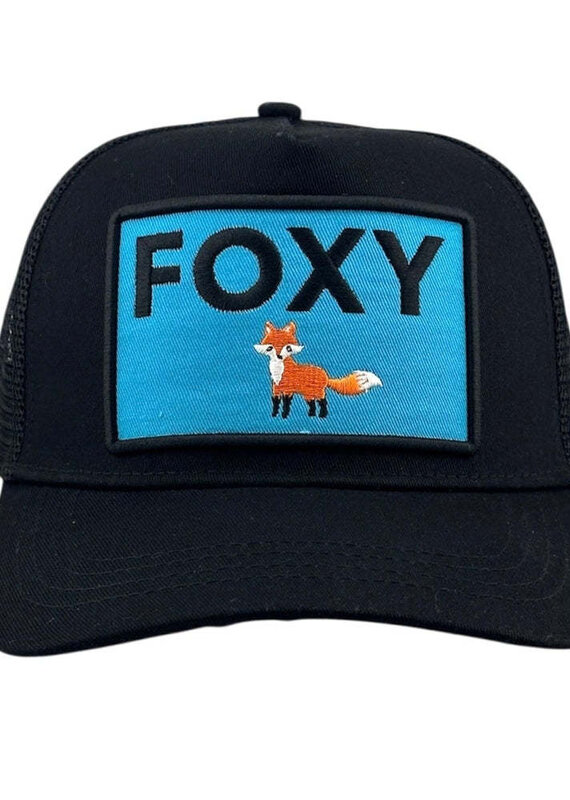Foxy Trucker Hat Black