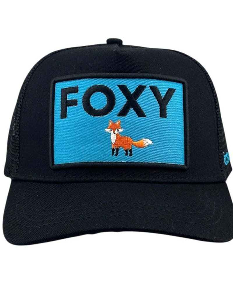 Foxy Trucker Hat Black