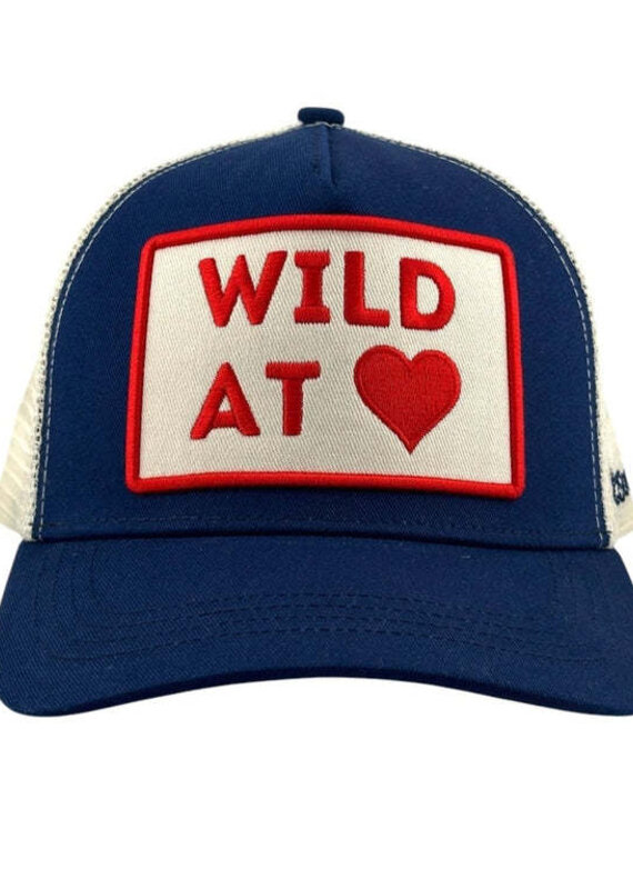 Wild at Heart Trucker Hat Navy