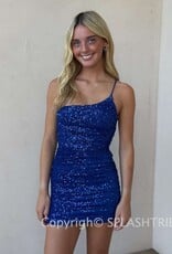 Lucy In The Sky Sequin One Shoulder Bodycon Mini Dress
