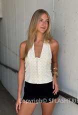 Pratt Polka Dot Halter Top