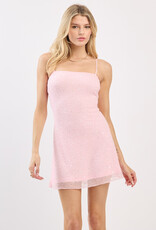 Madison Sequin Beaded Open Back Mini Dress