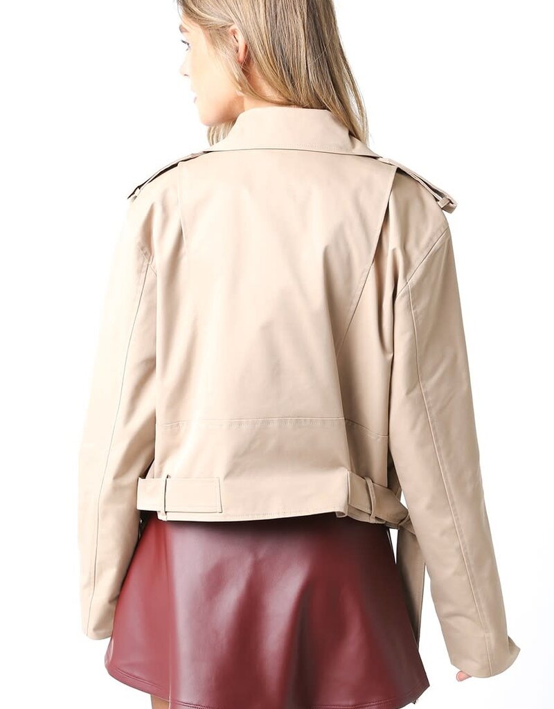 Cropped Trench Jacket