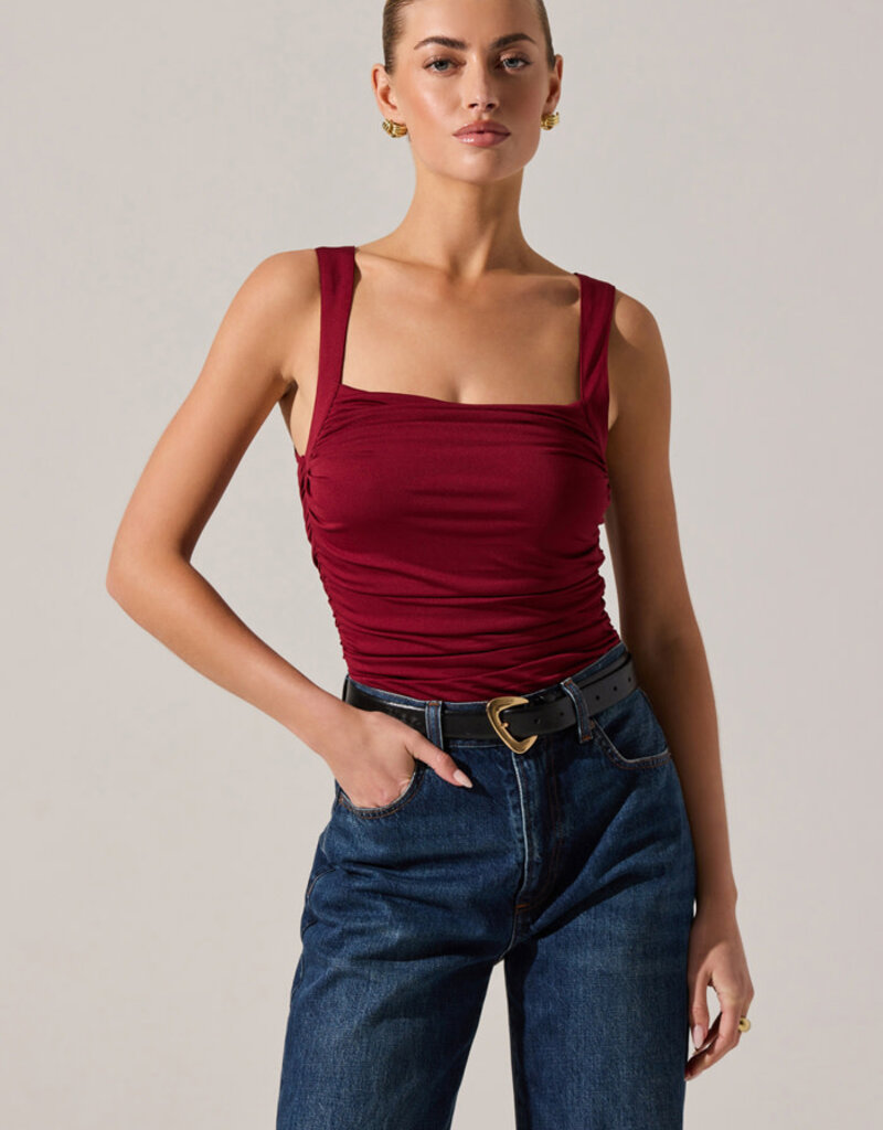 ASTR Voncile Ruched Bodysuit