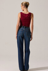 ASTR Voncile Ruched Bodysuit